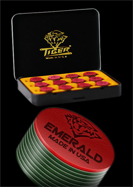 Tiger Emerald (Medium Hard) Tip – Spot On Billiards